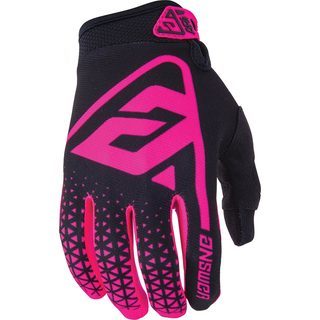 ANSR AR 1 Flo Pink Black Youth Gloves