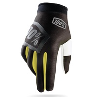 100% Incogneto Gloves Black/Fluro Yellow