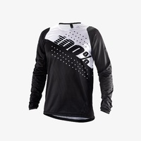 100% R - Core DH Black / White Youth Jersey