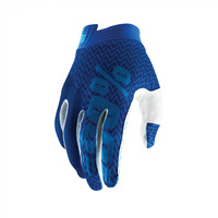 100% iTRACK Gloves - Blue/ Navy