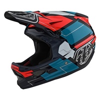 TLD 22 D3 AS FIBERLITE HELMET VERTIGO BLUE / RED