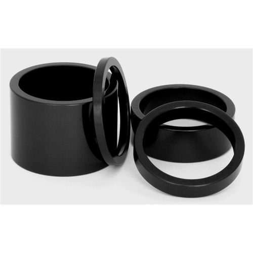 Alloy Stem Spacers [Colour: Black] [Height: 5mm] [Size: 1"]