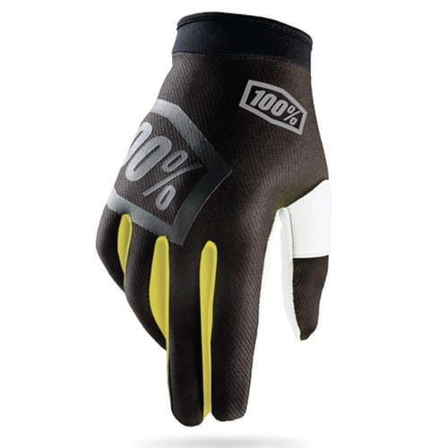 100% Incogneto Gloves Black/Fluro Yellow [Size: Small]