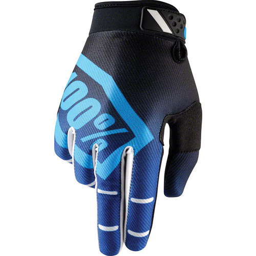 100% Ridefit Corpo Glove Blue [Size: Medium]