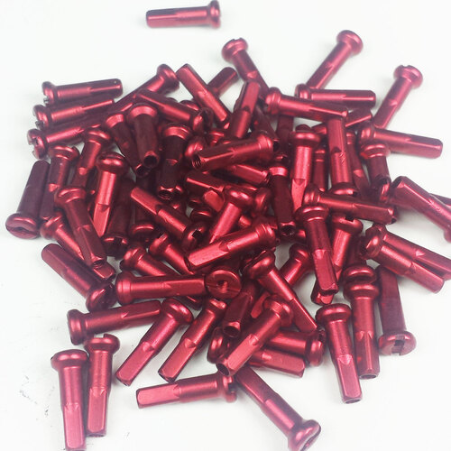 Alloy Spoke Nipples [Colour: Red] [Lenght: 16mm]