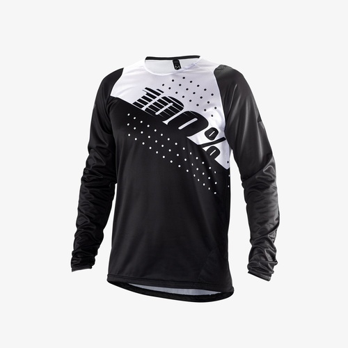100% R -C ore DH Black / White Adult Jersey