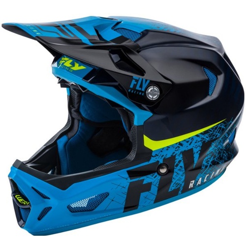 Fly Carbon Werx Imprint Black / Blue Helmet [Size: Large]