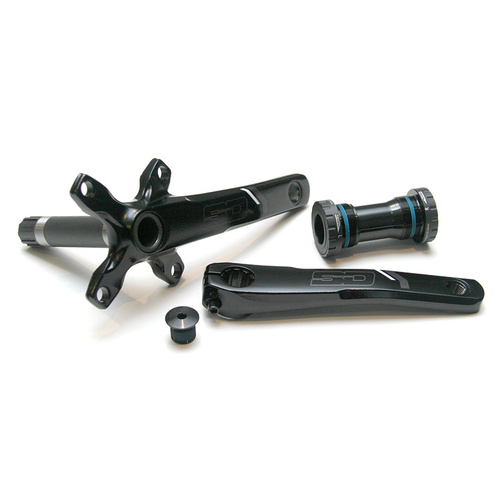 SD Expert Lite Cranks [Colour: Gloss Black] [Size: 140mm]