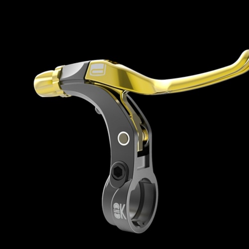 Promax Click V-point Brake Lever [ Colour : Gold; Size : Short ]