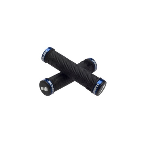 Box ODI Lock On Grips [ Grip Colour : Black ; Ring Colour : Blue ]